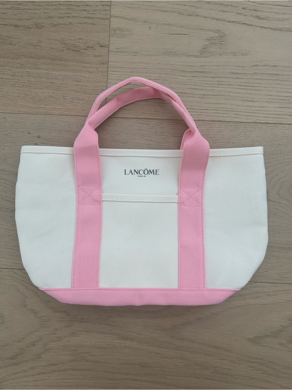 Lancôme Pink and Cream Canvas Tote